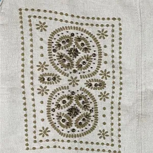 Floreat Anthropologie Skirt Bead Embellishments and‎ Tan Stitching Size 0 thumbnail 4