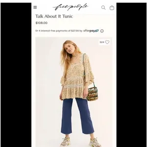 FREE PEOPLE Talk About It Tunic Floral Mini Dress small thumbnail 5