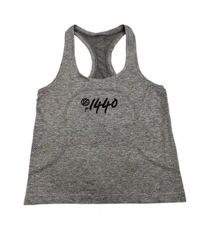 Lululemon Athletica Gray Athletic Racerback Tank Top Size Women's 6 thumbnail 1