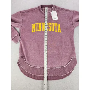 Women's SMALL Pressbox Minnesota Golden Gophers Vintage Wash Pullover Sweatshirt thumbnail 11