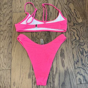 Amazon Hot Pink Bikini Set-Size small thumbnail 2