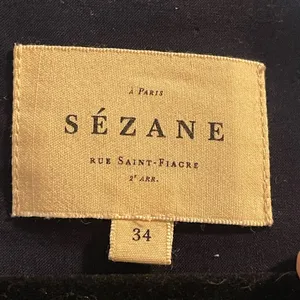Sézane Penelope Silk Floral Mini Dress in Ochre V-Neck LS Cottagecore French XS thumbnail 7