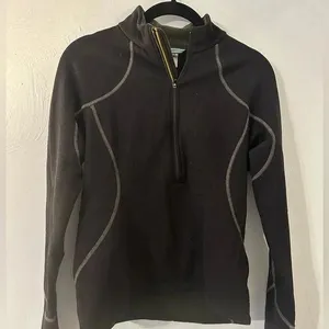 REI Quarter Zip Fleece Black Women’s Size Medium Active Sporty Hiking thumbnail 1