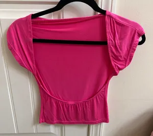 SHEIN hot pink top open back  thumbnail 1