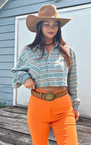VICI Cropped flannel thumbnail 1