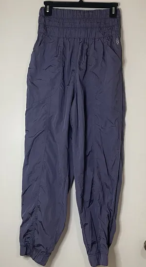 Free People FP Movement The Way Home Joggers in a high-rise purple size medium thumbnail 1