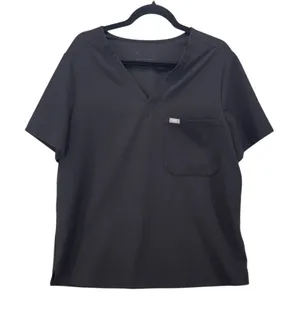 Figs Technical Collection Black V-Neck Scrub Top FW1000 Womens Size XL thumbnail 1