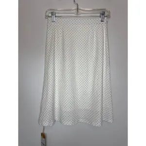 OGL Women Size XS Black White Polka Dot Skirt A-Line Flare Cotton Casual Retro thumbnail 3