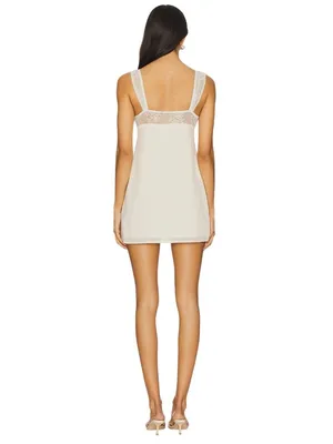 MORE TO COME Ariele Baby Doll Dress in Cream Small New Womens Mini thumbnail 2