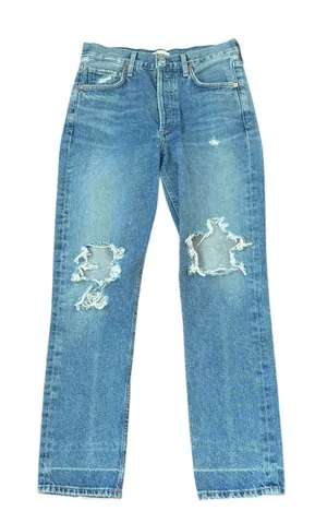 Citizens of Humanity Charlotte High Rise Straight Jeans Soiree Wash Distressed thumbnail 1