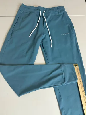 NVGTN High Waisted Form Fitting Cuffed Performance Wear Joggers Blue Size Large thumbnail 7