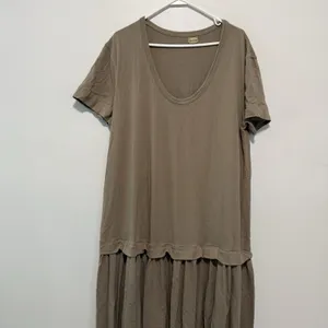Free People Free-Est Herron Drop-Waist Oversized Maxi Dress in Tan Size XS thumbnail 2