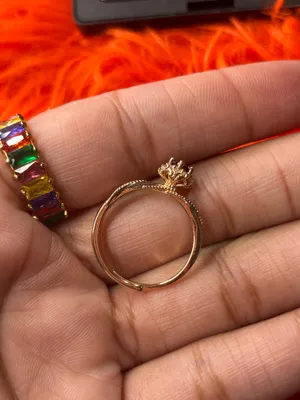 Red gemstone ring Gold thumbnail 3