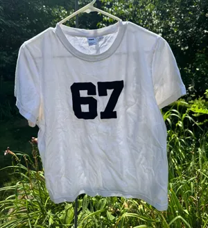 Aritzia TNA White ‘67’ Graphic Tee thumbnail 1