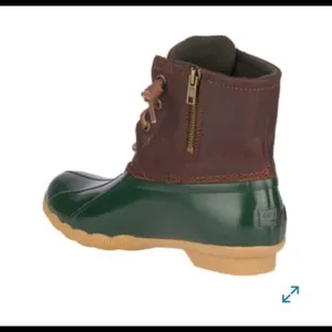Sperry saltwater tan/green boots‎ thumbnail 2