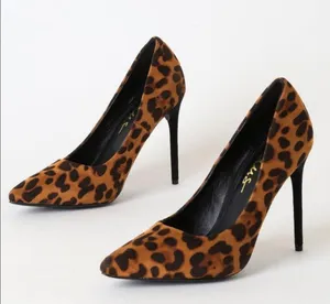 NWT Lulus Verra Leopard Suede Pumps thumbnail 2