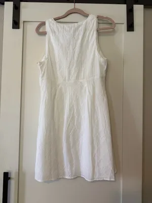 American Eagle Outfitters White Dress Lace thumbnail 2