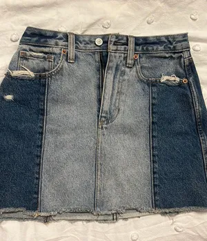 Abercrombie Denim 2 tone skirt thumbnail 1