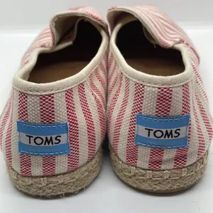 Toms Red Stripe Espadrilles 8 Coastal thumbnail 3