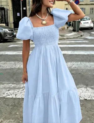 SheIn Baby blue midi dress thumbnail 2