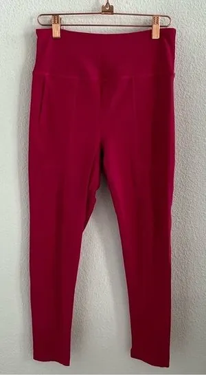Free People Movement Pink Hot To It Full Length Ribbed Legging Active Pants M thumbnail 1