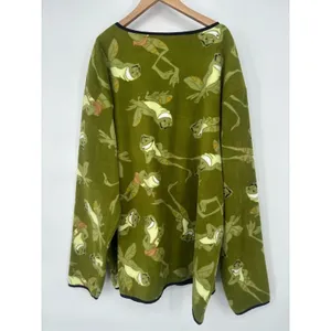 Disney Princess & The Frog Fleece Zip Cardigan Jacket Pocket Adult Size‎ XXL thumbnail 4