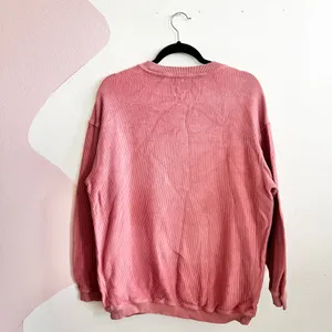 Aerie Pink Waffle Knit Sweater Cozy Minimalist Loungewear Oversized Small‎ thumbnail 3