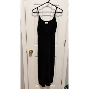 Wilfred‎ Aritzia Black Faux Wrap Cropped Wide Leg Jumpsuit XS Minimalist thumbnail 4