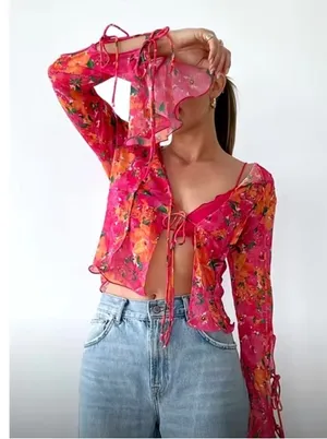 RUMORED East End Top Pink Size XS thumbnail 1