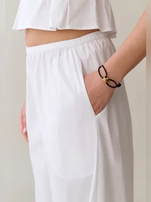 NWT Few moda Lee Cotton Pant size Large L white CAARA thumbnail 4