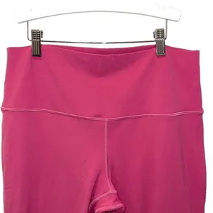 Lululemon Womens Flat Front High-Rise Pull-On Align Crop Leggings Pink Size 12‎ thumbnail 3
