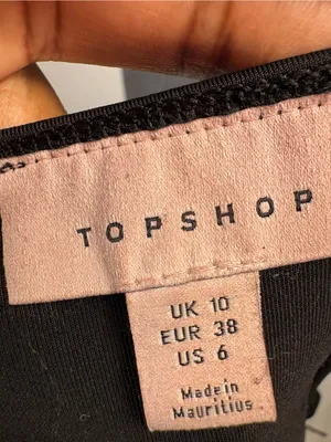 Topshop Bodysuit Black Long-Sleeve Scoop Neck thumbnail 6