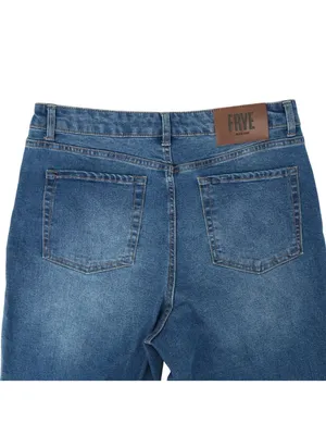 Frye Cuffed or Straight Leg High Rise Stretch Blue Jeans 10 thumbnail 8