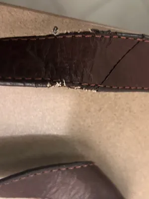Bag Brown Leather Bag with Gold Hardware-leather! thumbnail 9