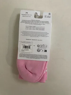 Alo NWT Unisex Half Crew Throwback Socks Sweet Pink White Size M thumbnail 3