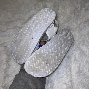Adidas White Open Tor Slip on with Back Sandal size women’s 7 thumbnail 7
