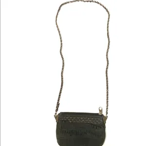 ‎Zara suede & chain strap detail Crossbody purse thumbnail 7