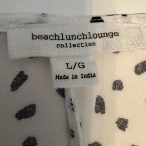 BeachLunchLounge Polka Dot Blouse V Neck Boho Tie Front Flowy Casual Chic Top L thumbnail 6
