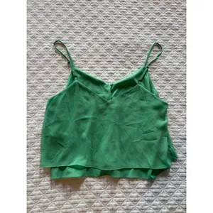 Women's green camisole blouse tank top thumbnail 3