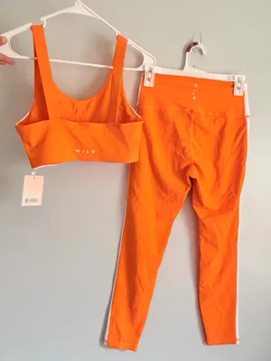 WILO Melbourne NWT Orange Activewear Set Size M Size M thumbnail 2
