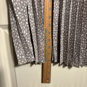 Vince Camuto Love Me Dot Women's‎ Size Large Pleated Midi Skirt Feminine Flowy thumbnail 4