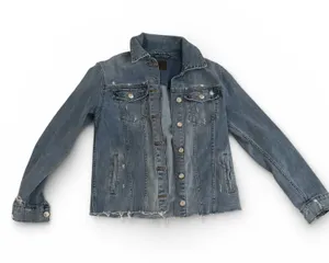 Joe's Jeans Women's Blue Distressed Denim Jacket thumbnail 1