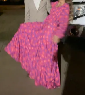 Long Flowery Dress Pink thumbnail 4