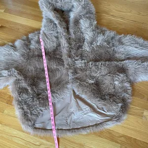 Lazeti Women’s Faux Fur Coat Camel Brown Plush Oversized Jacket Size S thumbnail 8