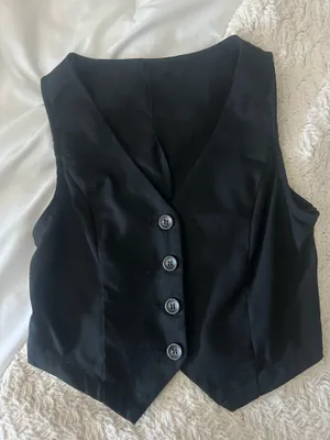 Women’s business casual Black Vest thumbnail 1