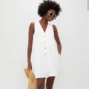 Tuckernuck White Textured Myla Romper in Size XXL thumbnail 2