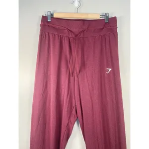 Gymshark Vital Seamless 2.0 High Rise Joggers Baked Maroon Marl Size Medium Run‎ thumbnail 5
