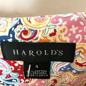 Harold's Dress 4 Sleeveless Shift Midi Paisley Summer Whimsy Pastels Twee Retro thumbnail 2