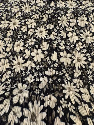 Vintage 90s More Jazz Size 18 Petite Daisy Floral Crinkle Midi Dress thumbnail 12
