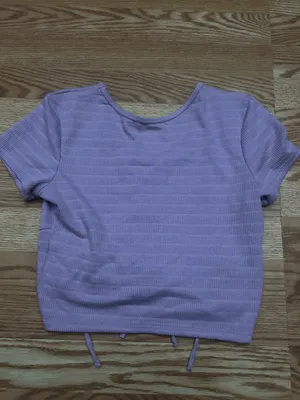 SO Purple striped t shirt Size M thumbnail 2